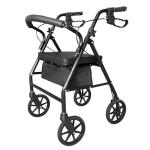 Lightweight Folding 4-Wheel Mobility Walker with Seat