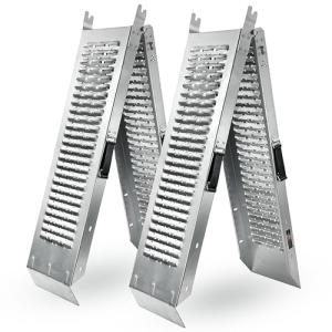 2-Pack Steel Foldable Loading Ramp for Mobility Vehicles