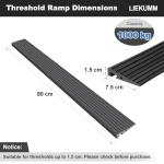 LIEKUMM 1.5cm PVC Cuttable Wheelchair Ramp