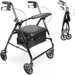 Pepe Folding 4-Wheel Rollator Walker with Seat