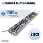 LIEKUMM Portable Threshold Ramp for Wheelchairs - 2PCS