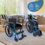 Mobiclinic® Folding Lightweight Self-Propelled Wheelchair