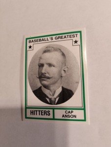 Cap Anson 1982 TCMA Baseball Hitter Card #27
