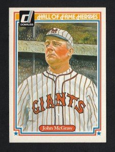 1983 Donruss John McGraw Hall of Fame Card