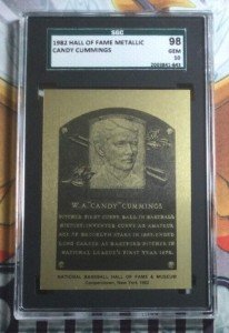 Candy Cummings 1982 Hall of Fame Metallic Card