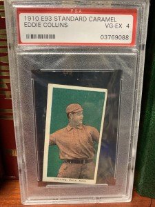 Eddie Collins 1910 E93 Standard Caramel Card