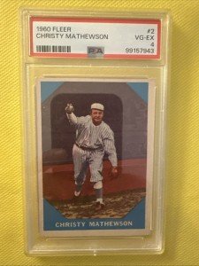 1960 Fleer Christy Mathewson #2 Sports Card