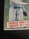 1961 Topps Baseball Thrills #409 Walter Johnson Card