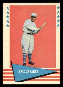 1961 Fleer Tris Speaker Baseball Card - HOF