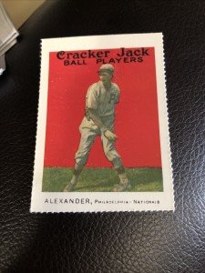 Grover Cleveland Alexander 1915 Cracker Jack Card