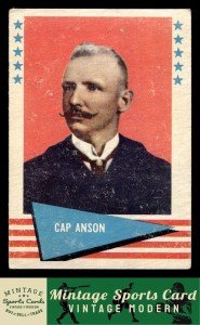 1961 Fleer Baseball Greats Cap Anson Card