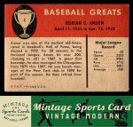 1961 Fleer Baseball Greats Cap Anson Card