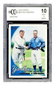 2010 Topps Babe Ruth & Lou Gehrig Card