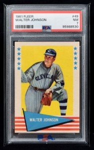 1961 Fleer Walter Johnson #49 Baseball Card