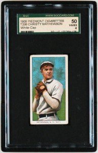 1909 T206 Christy Mathewson White Cap SGC 50