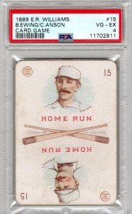 1889 E.R. Williams Cap Anson & Buck Ewing HOF