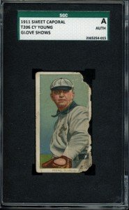 1911 T206 Sweet Caporal Cy Young Card