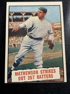1961 Topps Christy Mathewson Baseball Card 408