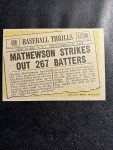 1961 Topps Christy Mathewson Baseball Card 408