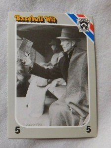 1990 Interpretive Marketing Wit Baseball Card Choice