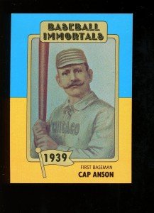 1980 TCMA Baseball Immortals Cap Anson Card