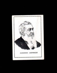 1950-56 Callahan Hall of Fame Alexander Cartwright Card