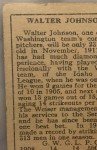 1911 T205 Walter Johnson Baseball Card