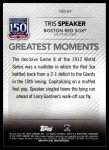 2019 Topps Tris Speaker Red Sox Baseball Card