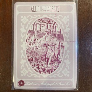 Frank Home Run Baker 1/1 Printing Plate Autograph