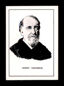 1950 Callahan HOF #12 Henry Chadwick Card
