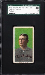 Cy Young 1909 T206 Portrait SGC 3 Card