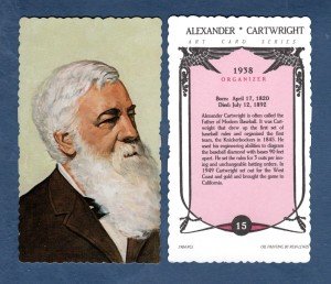 #15 Alexander Cartwright Limited Edition Sports Card