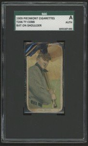 Ty Cobb T206 Card - 1909-11 Bat on Shoulder