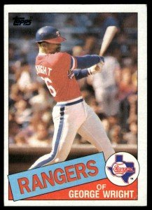 1985 Topps George Wright Baseball Card #443