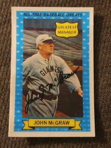 1972 John McGraw Kellogg's 3-D Baseball Card