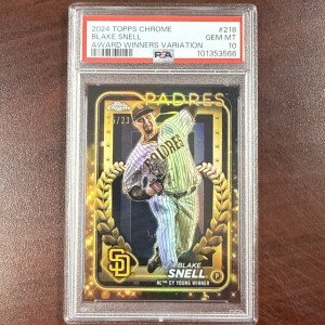 2024 Topps Chrome Blake Snell #218 PSA 10