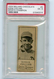 1924 Willard Chocolate V122 Eddie Collins PSA 5