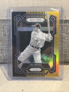 2024 Prizm Lou Gehrig Black Gold Limited Edition