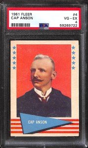 1961 Fleer #4 Cap Anson PSA 4 Card