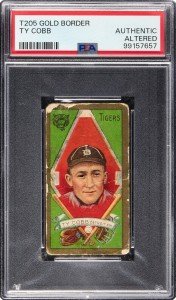 1911 Ty Cobb T205 Gold Border Baseball Card