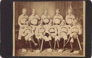 1875 Hartford Blue Stockings CDV Trading Card