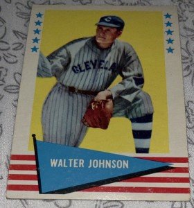 1961 Fleer Baseball Greats Walter Johnson Card