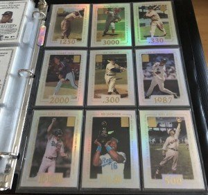 Bo Jackson, George Brett, Nolan Ryan Refractor Cards