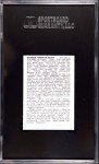 Babe Ruth 1950 Callahan HOF Yankees Card