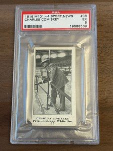 1916 M101-4 Sporting News Charles Comiskey Card