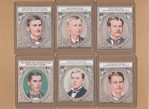 Six 1875 National Association Players Art Cards