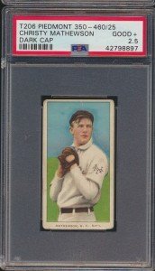 Christy Mathewson T206 1910 Piedmont Sports Card