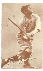 1980 Tris Speaker Baseball Card - Cleveland Indians