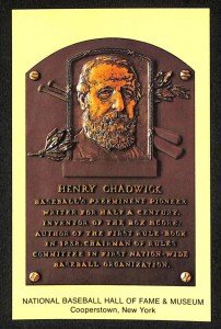 1964 Henry Chadwick Hall of Fame Plaque