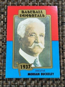 1980-87 Baseball Immortals Morgan Bulkeley HOF Card
